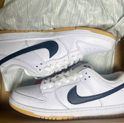 나이키 SB 덩크 로우 프로 화이트 앤 검 라이트 브라운 CD2563-101 photo review