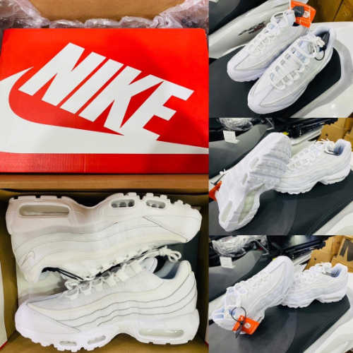 나이키 에어맥스 95 에센셜 트리플 화이트 CT1268-100 photo review