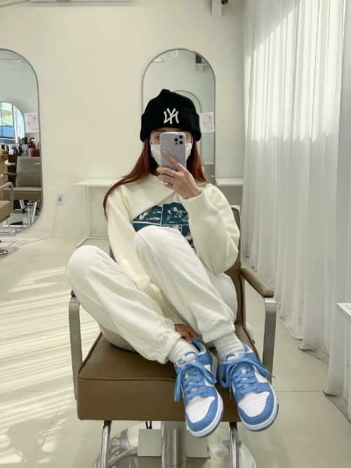 나이키 덩크 로우 유니버시티 블루 CW1590-103 photo review