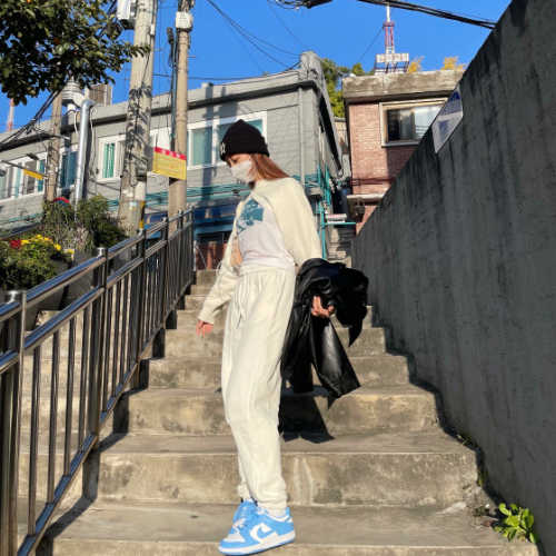 나이키 덩크 로우 유니버시티 블루 CW1590-103 photo review