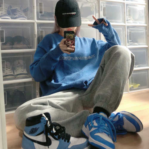 나이키 덩크 로우 유니버시티 블루 CW1590-103 photo review