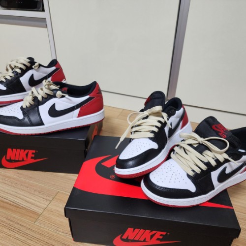 조던 1 레트로 로우 OG 블랙토 CZ0858-106 photo review