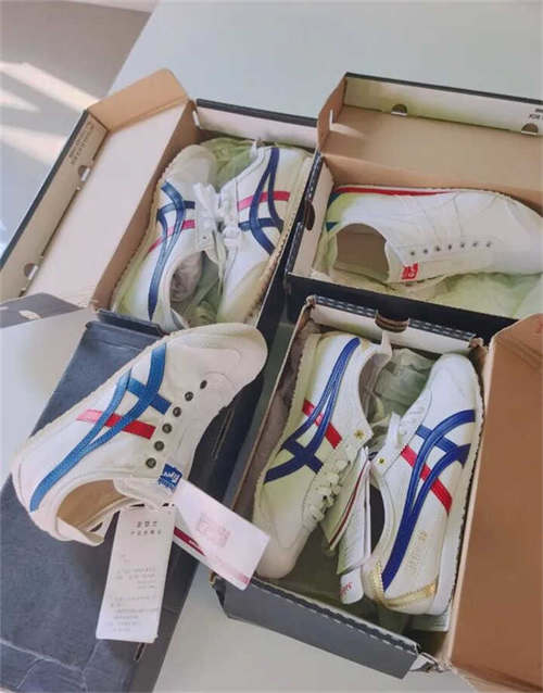 오니츠카 타이거 멕시코 66 화이트 다크 블루 D507L-0152 photo review