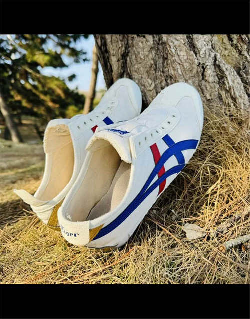 오니츠카 타이거 멕시코 66 화이트 다크 블루 D507L-0152 photo review