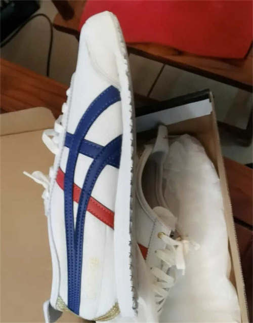 오니츠카 타이거 멕시코 66 화이트 다크 블루 D507L-0152 photo review