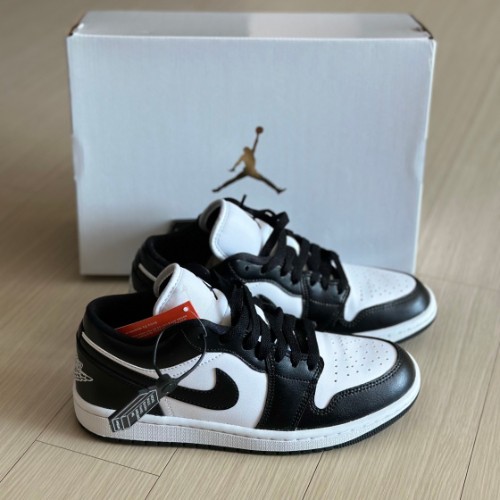 조던 1 로우 블랙 앤 화이트 DC0774-101 photo review