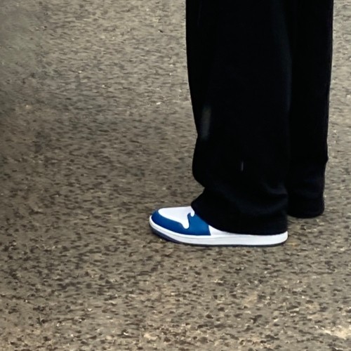 조던 1 로우 화이트 다크 마리나 블루 DC0774-114 photo review