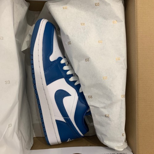 조던 1 로우 화이트 다크 마리나 블루 DC0774-114 photo review