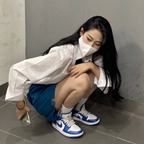 조던 1 로우 화이트 다크 마리나 블루 DC0774-114 photo review