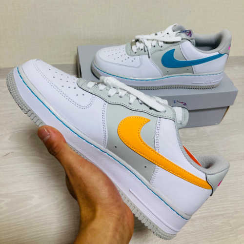 나이키 x NBA 에어포스 1 '07 LV8 EMB 화이트 터콰이즈 블루 DC8874-100 photo review