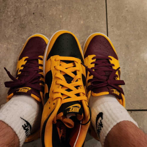 나이키 덩크 로우 레트로 챔피언쉽 골든로드 DD1391-004 photo review