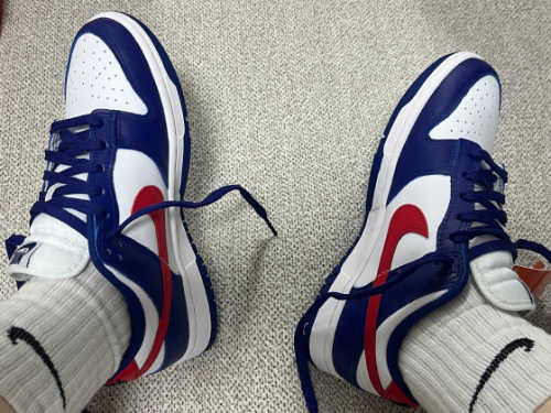 나이키 덩크 로우 화이트 앤 유니버시티 레드 DD1503-119 photo review