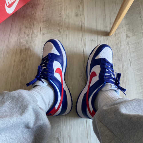 나이키 덩크 로우 화이트 앤 유니버시티 레드 DD1503-119 photo review