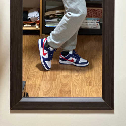 나이키 덩크 로우 화이트 앤 유니버시티 레드 DD1503-119 photo review