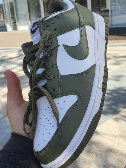 나이키 덩크 로우 미디움 올리브 DD1503-120 photo review