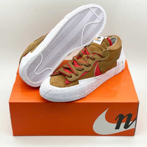 나이키 x 사카이 블레이저 로우 브리티쉬 탄 DD1877-200 photo review