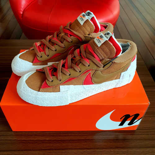 나이키 x 사카이 블레이저 로우 브리티쉬 탄 DD1877-200 photo review