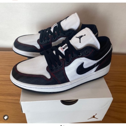 조던 1 로우 SE 유틸리티 화이트 짐레드 블랙 DD9337-106 photo review