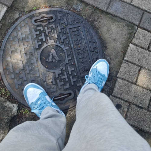 나이키 덩크 로우 에센셜 블루 페이즐리 DH4401-101 photo review