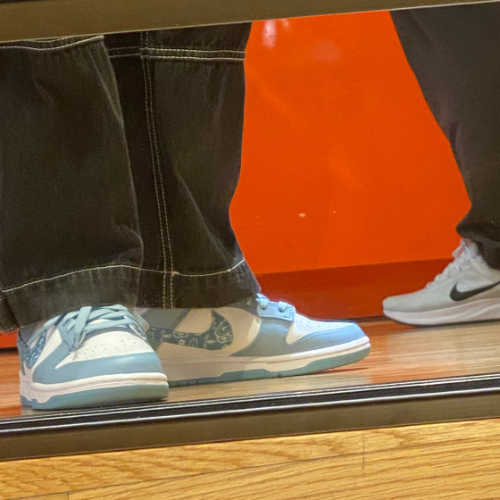 나이키 덩크 로우 에센셜 블루 페이즐리 DH4401-101 photo review