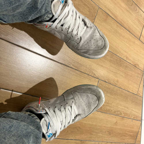 나이키 덩크 로우 레트로 SE 바버샵 그레이 DH7614-500 photo review