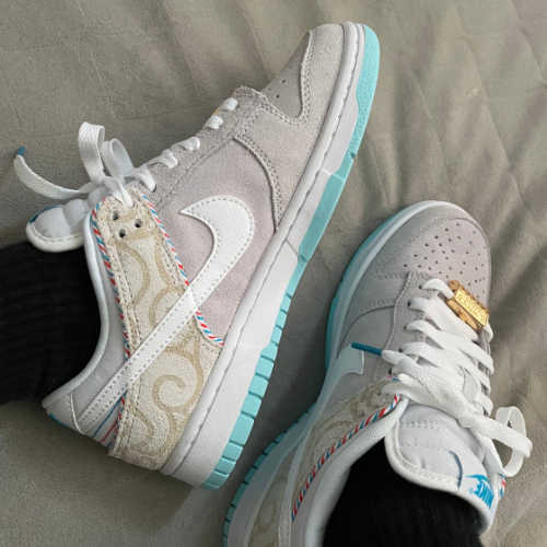 나이키 덩크 로우 레트로 SE 바버샵 그레이 DH7614-500 photo review