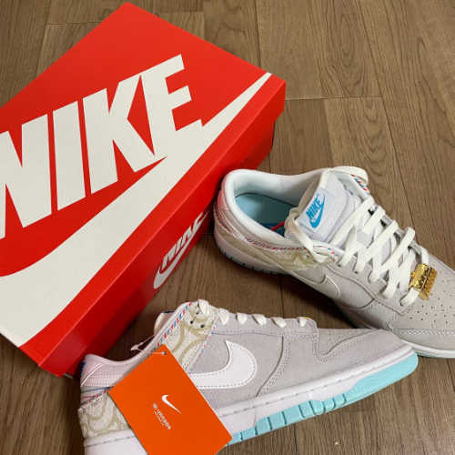 나이키 덩크 로우 레트로 SE 바버샵 그레이 DH7614-500 photo review