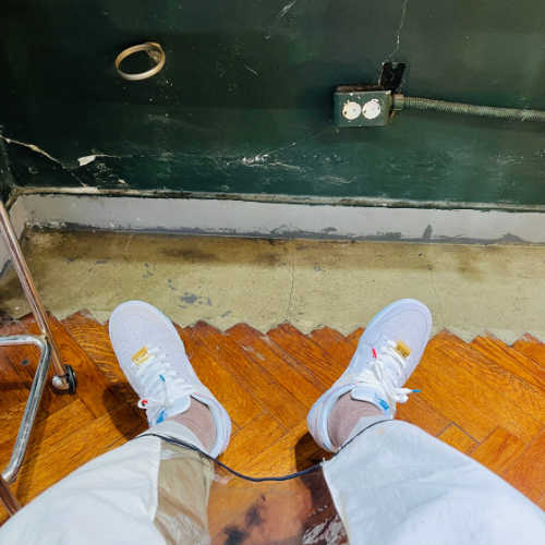 나이키 덩크 로우 레트로 SE 바버샵 그레이 DH7614-500 photo review