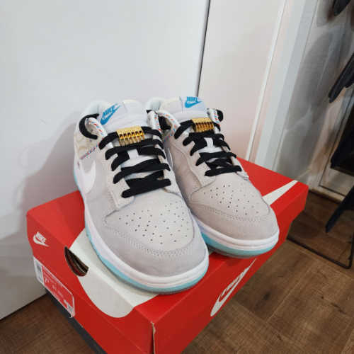 나이키 덩크 로우 레트로 SE 바버샵 그레이 DH7614-500 photo review