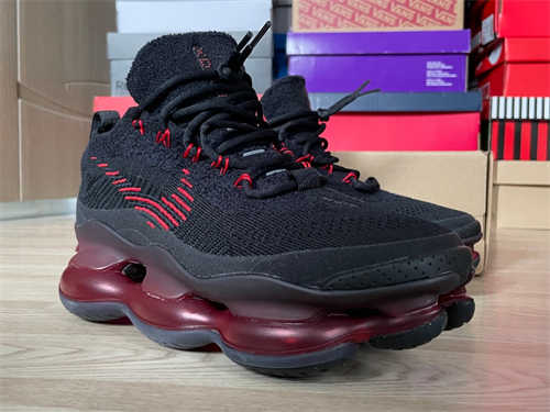 나이키 에어맥스 스콜피온 플라이니트 블랙 앤 유니버시티 레드 DJ4701-004 photo review