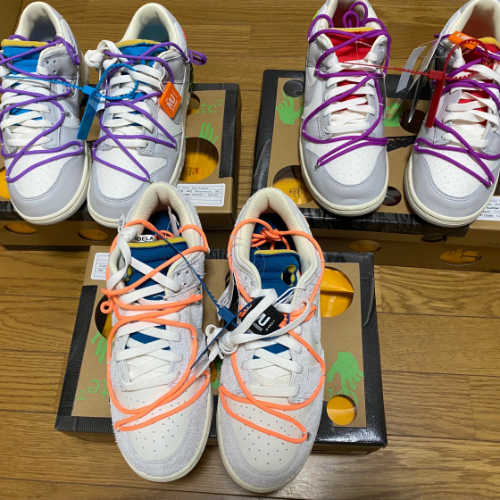 나이키 x 오프화이트 덩크 로우 더 50 - 로트 45 DM1602-101 photo review