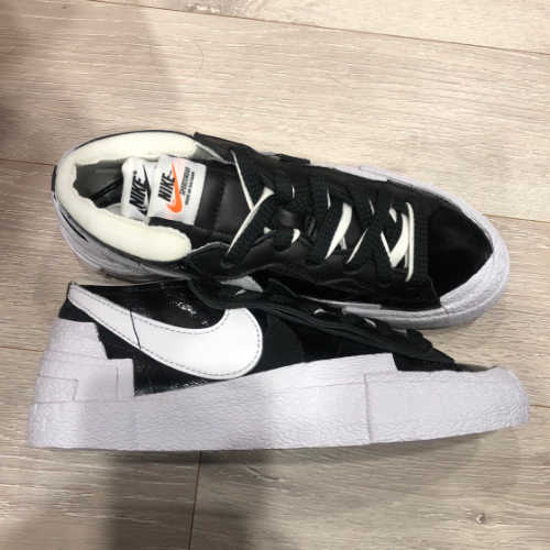 나이키 x 사카이 블레이저 로우 블랙 페이턴트 레더 DM6443-001 photo review