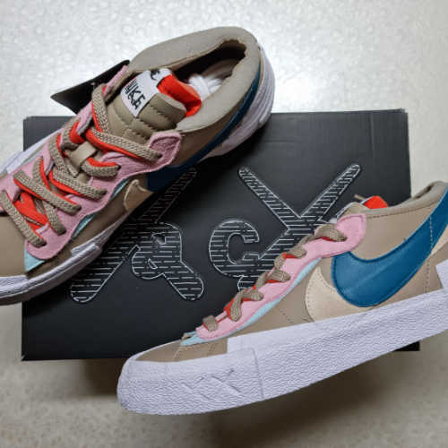 나이키 x 사카이 x 카우스 블레이저 로우 리드 DM7901-200 photo review