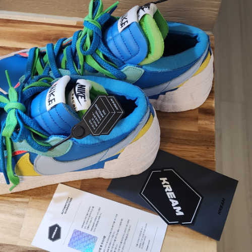 나이키 x 사카이 x 카우스 블레이저 로우 넵튠 블루 DM7901-400 photo review