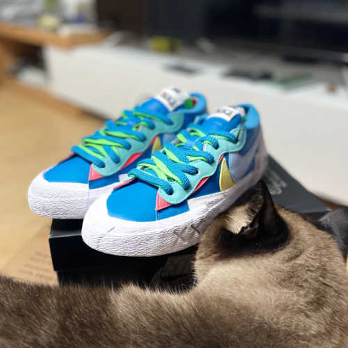 나이키 x 사카이 x 카우스 블레이저 로우 넵튠 블루 DM7901-400 photo review