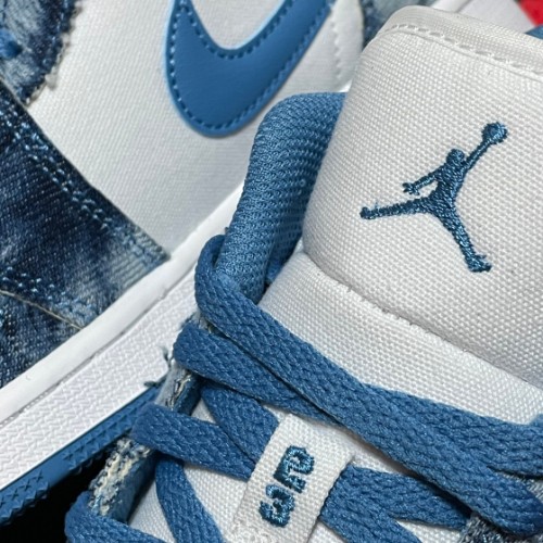 조던 1 로우 워시드 데님 DM8947-100 photo review