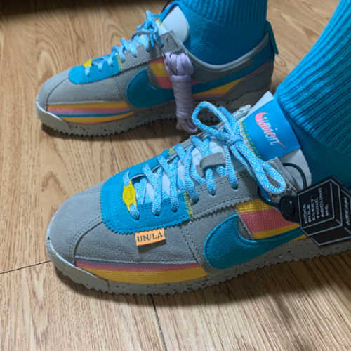 나이키 x 유니온 코르테즈 SP 라이트 스모크 DR1413-002 photo review