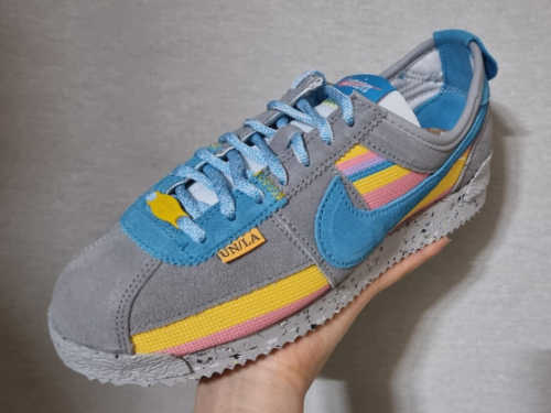 나이키 x 유니온 코르테즈 SP 라이트 스모크 DR1413-002 photo review