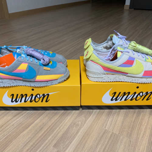 나이키 x 유니온 코르테즈 SP 라이트 스모크 DR1413-002 photo review