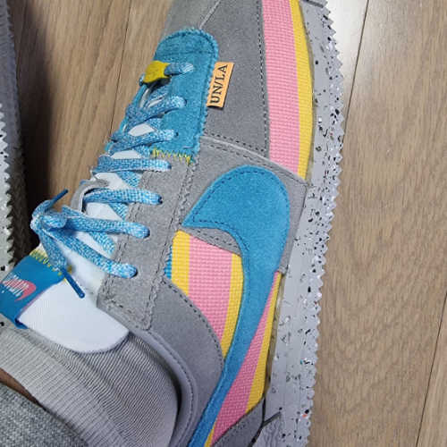 나이키 x 유니온 코르테즈 SP 라이트 스모크 DR1413-002 photo review