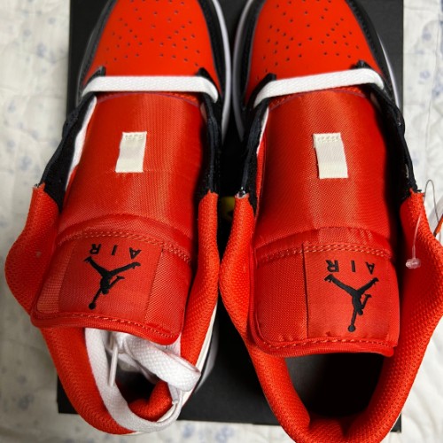 조던 1 로우 SE 팀 오렌지 블랙 DV1335-800 photo review