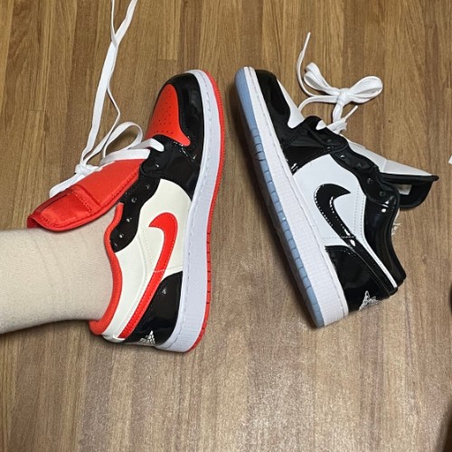 조던 1 로우 SE 팀 오렌지 블랙 DV1335-800 photo review