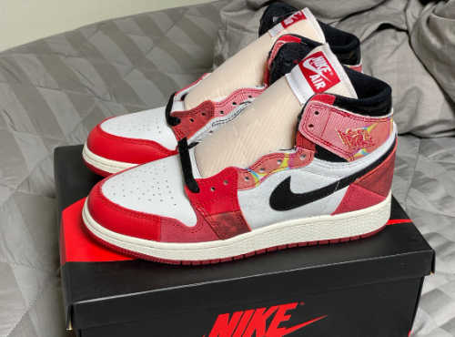 조던 1 레트로 하이 스파이더맨 넥스트 챕터 DV1753-601 photo review