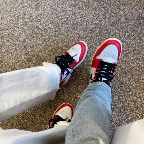 조던 1 레트로 하이 스파이더맨 넥스트 챕터 DV1753-601 photo review