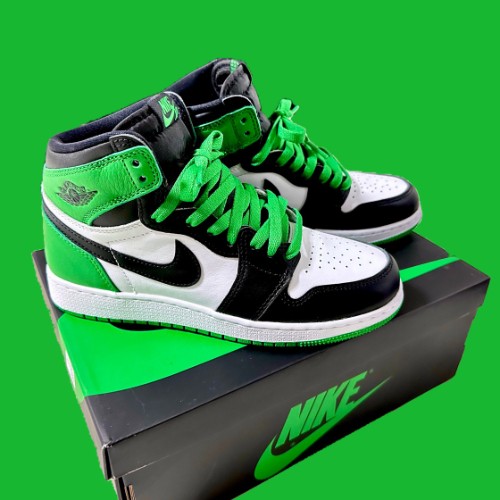 조던 1 레트로 하이 OG 블랙 앤 럭키 그린 FD1437-031 photo review