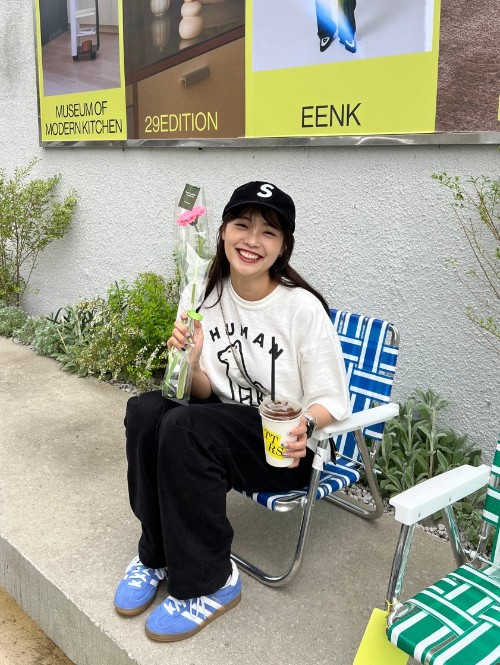 아디다스 가젤 인도어 블루 퓨전 클라우드 화이트 HQ8717 photo review