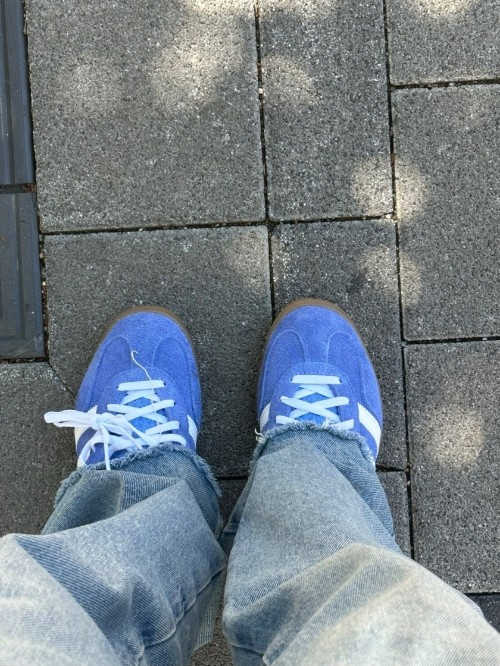 아디다스 가젤 인도어 블루 퓨전 클라우드 화이트 HQ8717 photo review