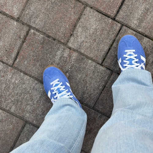 아디다스 가젤 인도어 블루 퓨전 클라우드 화이트 HQ8717 photo review