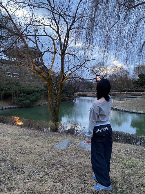 아디다스 가젤 인도어 블루 퓨전 클라우드 화이트 HQ8717 photo review