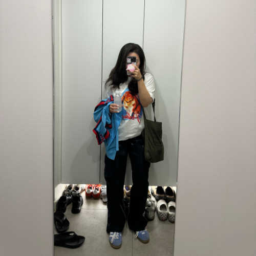 아디다스 가젤 인도어 블루 퓨전 클라우드 화이트 HQ8717 photo review